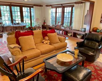 Beautiful Sofa, Leather Chair/Footstool, and more....