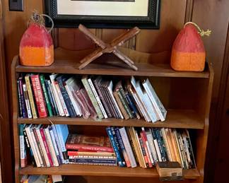 Colorful Buoys,  a Large Selection of Books , Art by Novak...