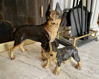 Cast Iron Dogs (removed from the sale by the family)