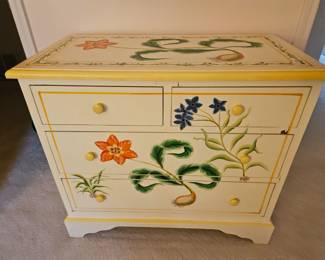 painted dresser with matching mirror