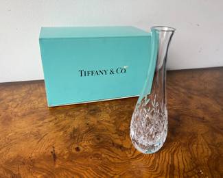 Tiffany & Co. Cut Crystal Bud Vase