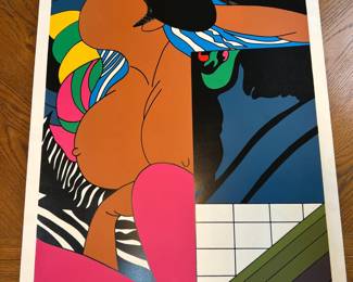 Go (Tsuyoshi) Yayanagi (Japanese, 1933-Present) "The Tale Of Genji 2" 1974 Signed & Dated Silkscreen Print