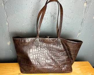 Brooks Brothers Genuine Reptile Leather Bag