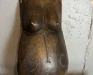 Wooden African Female Body Shield