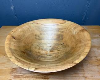 Handmade Signed Wooden Bowl