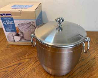 Like-New Stainless Ice Bucket