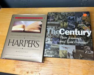Two Coffee Table Books: The Century & 150 Years Of Harper's Magazine