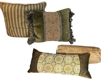 Grouping Of Throw Pillows