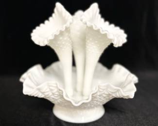 Fenton Diamond Lace Epergne