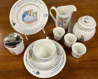 Ten Piece Beatrix Potter Peter Rabbit Wedgwood Collection