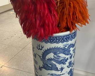 Large decorative vase/umbrella holder