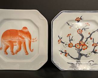 Hand painted decorative plates