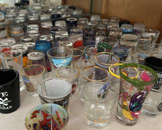 Souvenir shot glass collection