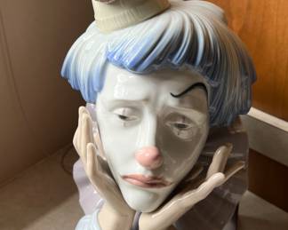 Large Lladro sad clown