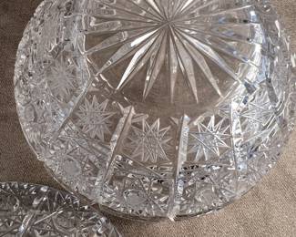 Crystal covered dish