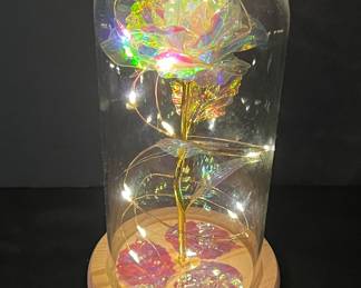 Light up cellophane rose