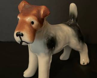 Porcelain dog figurine
