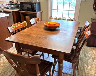 vintage kitchen table and chairs, Amish made