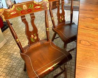 hand painted chairs
