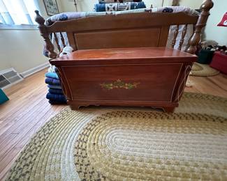 hand painted hope chest