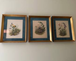 SOLD Three Framed Prints