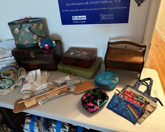 vintage sewing boxes
