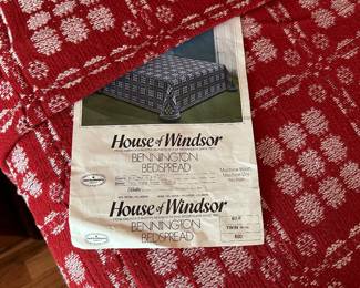 Vintage House of Windsor, Bennington Bedspreads, Two Twin Size, New never used 