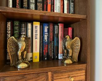 brass eagle bookends