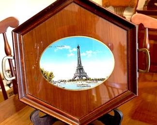 Paris, Glass wood tray