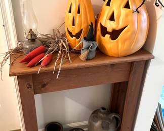 Fall Halloween Decor, Crocks, Jug
