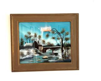 Reverse Painted Glass 