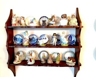 Vintage Butter pats, Bunnykins, Bewick, Beatrice Potter Figurines