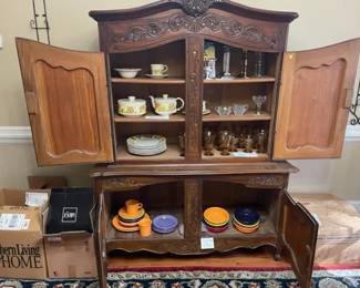 Misc glassware, serving pieces, home decor, etc.