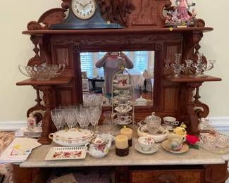 Misc glassware, serving pieces, home decor, etc.