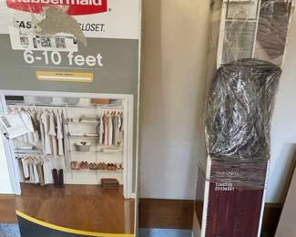 Rubbermaid Closet Organizer, Cherry mat for desk chair