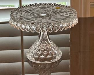 American Fostoria Round Cake Plate/Stand