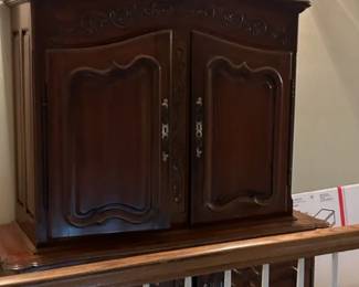 Large Antique Piece, great storage.  Comes apart in 2 pieces.