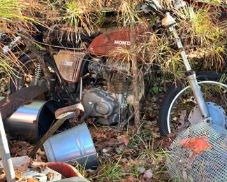 Old Honda motorcycle 