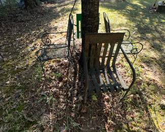 Old metal chairs 