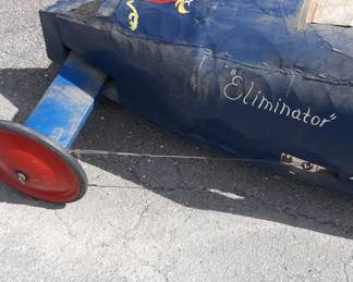 Early soap box derby car