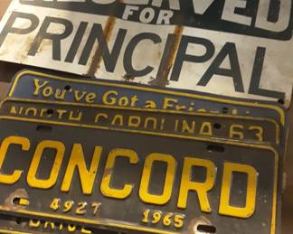 Early license plates and others