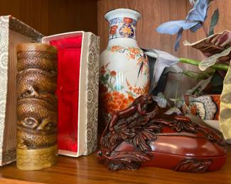 Rosewood Box, Asian Seal Stamp