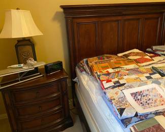 Queen Bedroom Furniture, Headboard, Night Stand, and Chest, by Universal 