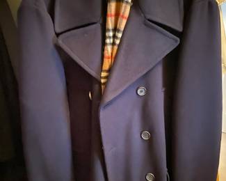 Burberry of Lone, Blue Peacoat, XXL