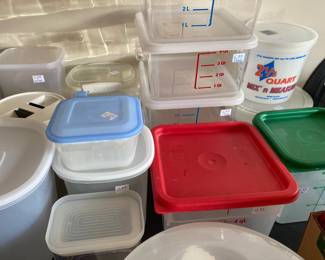 Large Assortment of Large Food Containers 