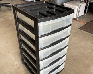 Six drawer bin desk organizer 24 x 12 x 15 in