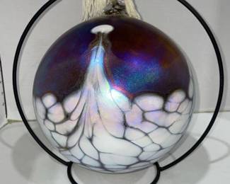 Hand blown glass ornament extra large