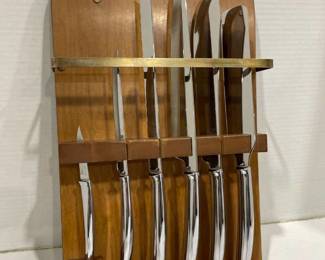 Salad Master 6 piece cutlery set in wall block