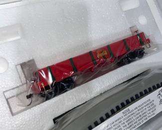 Coca-Cola Hawthorne Village Trimming the Trees train car with coa