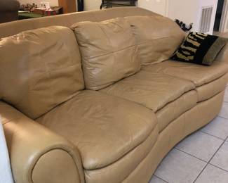 Contoured Leather sofa